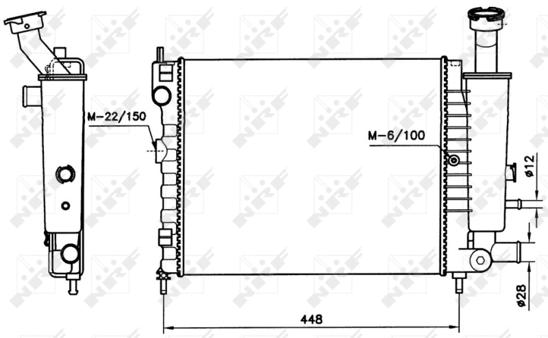 NRF Radiateur 58736