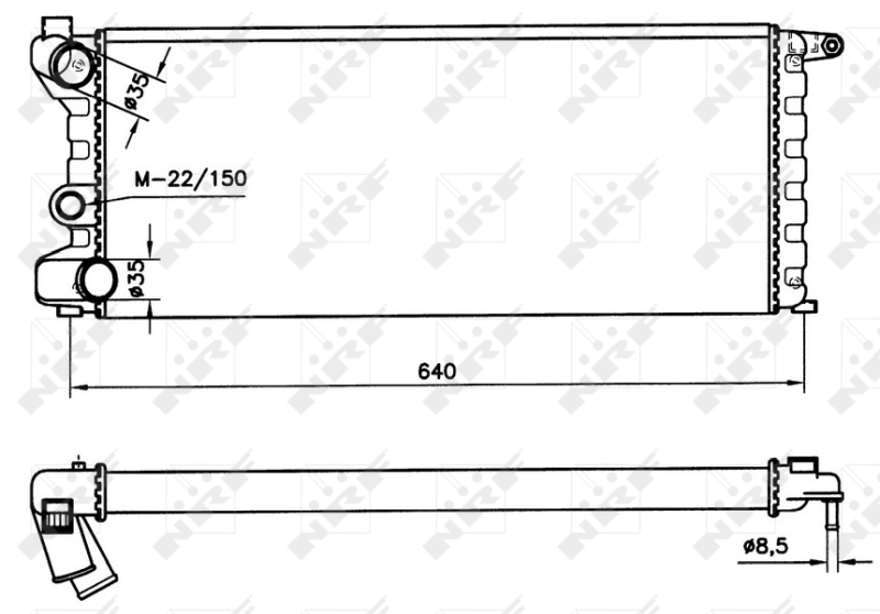 NRF Radiateur 58742