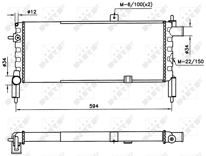 NRF Radiateur 58759