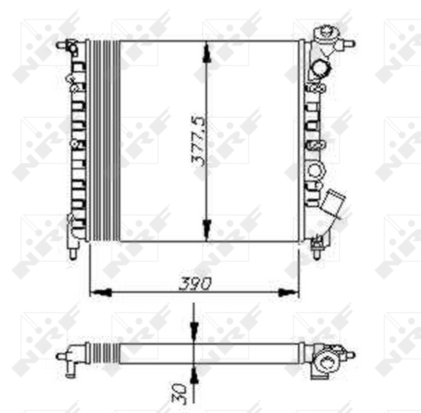 NRF Radiateur 58771