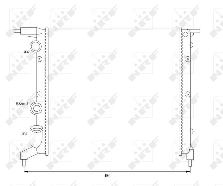 NRF Radiateur 58785