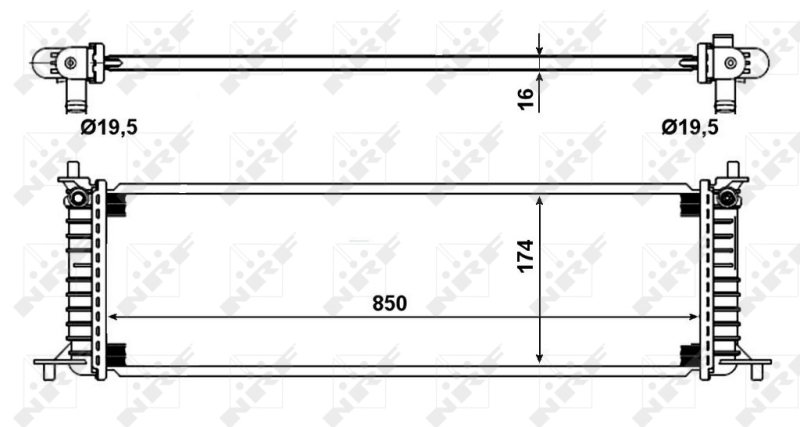 NRF Radiateur 58790