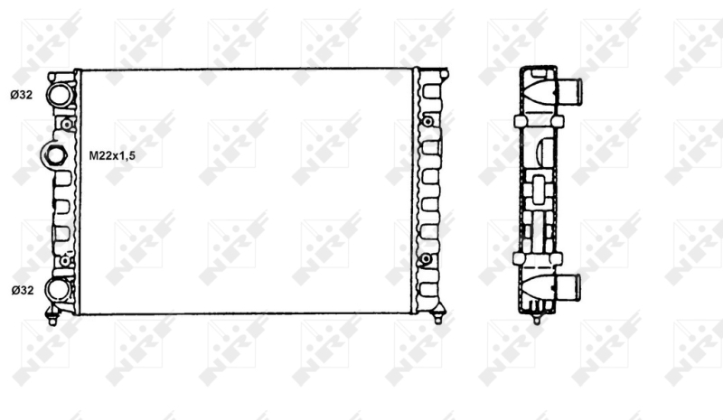 NRF Radiateur 58819