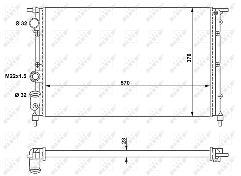 Radiateur NRF 58852