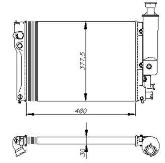 NRF Radiateur 58886