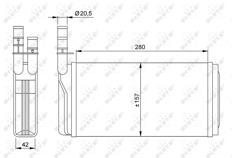 NRF Kachelradiateur 58931