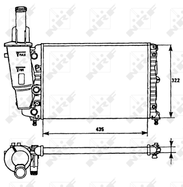 NRF Radiateur 58951