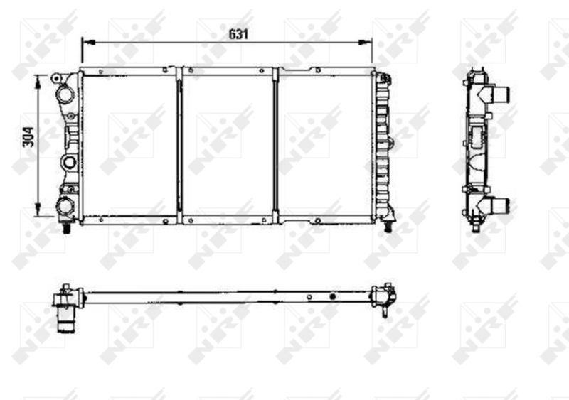 NRF Radiateur 58956