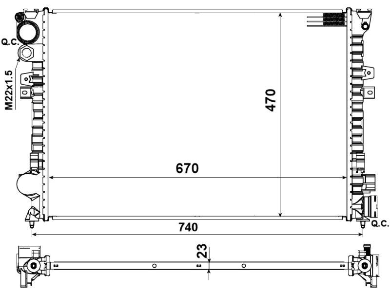 NRF Radiateur 58958