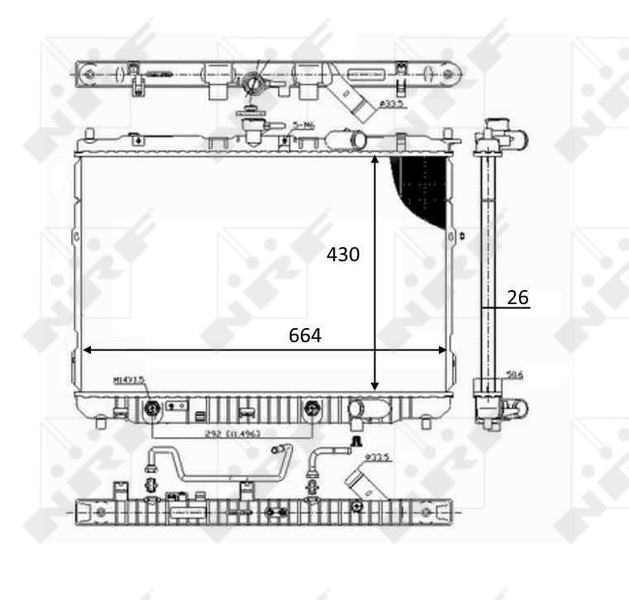 NRF Radiateur 59043