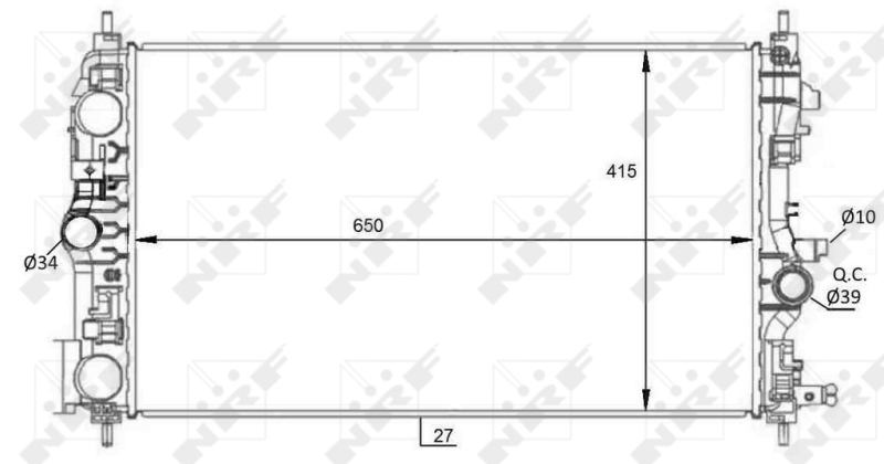 Radiateur NRF 59076