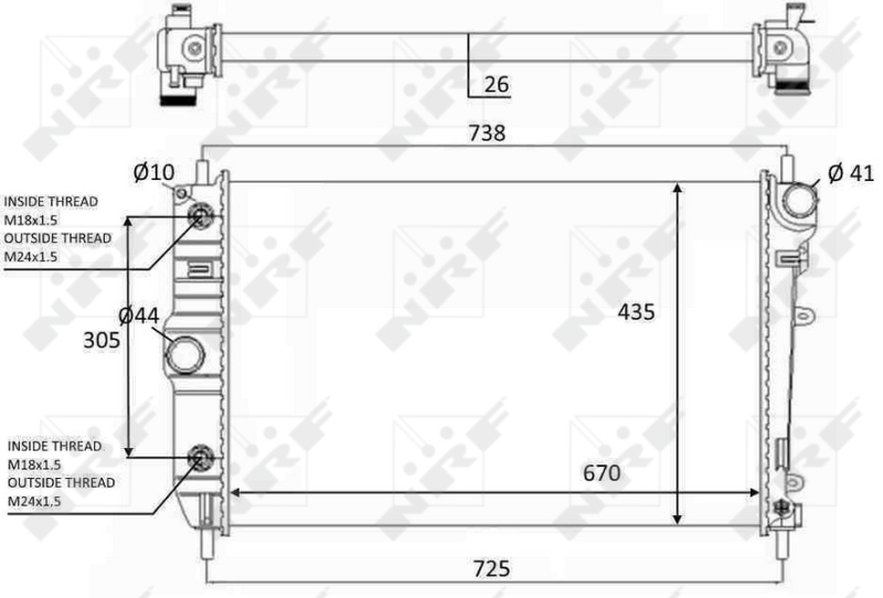 NRF Radiateur 59129