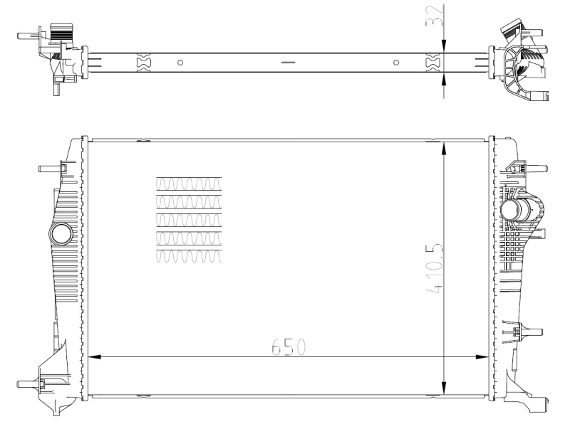 NRF Radiateur 59354