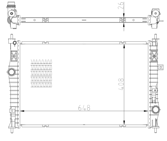 NRF Radiateur 59355