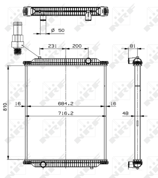 NRF Radiateur 599563