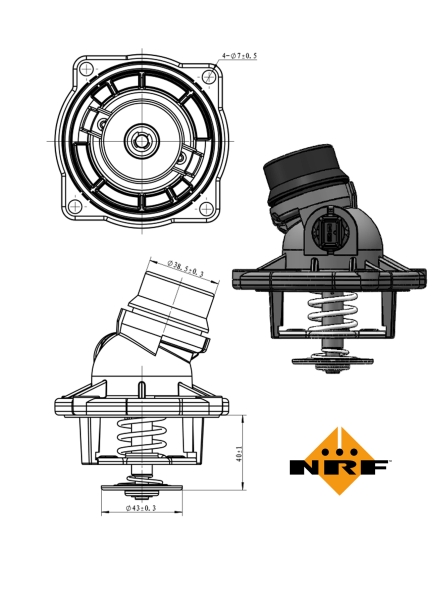 NRF Thermostaat 725002