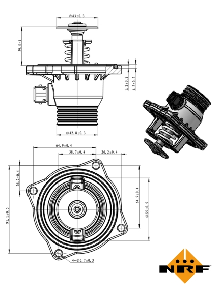 NRF Thermostaat 725005