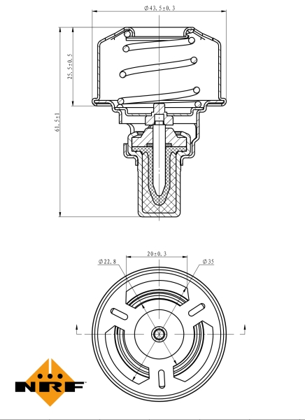 NRF Thermostaat 725007