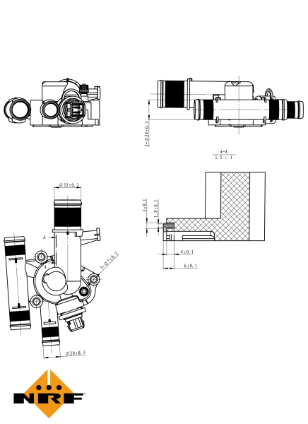 NRF Thermostaat 725011