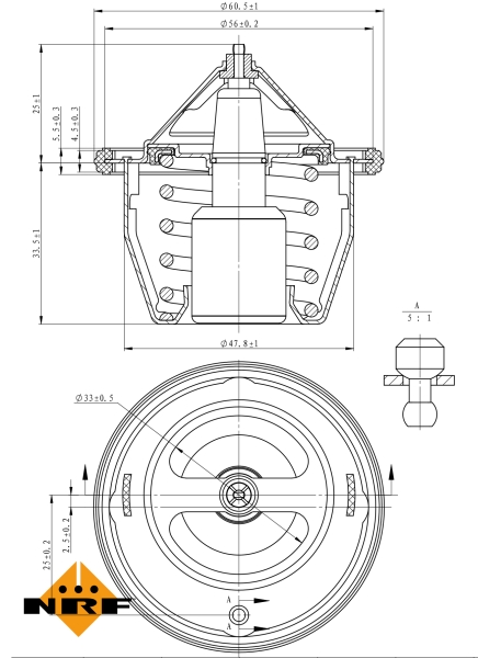 NRF Thermostaat 725012