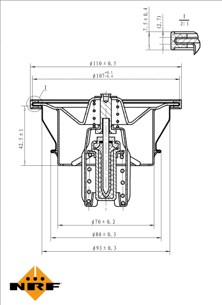 NRF Thermostaat 725013