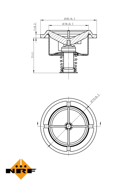 NRF Thermostaat 725017