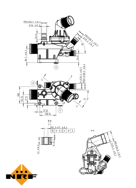 NRF Thermostaat 725019