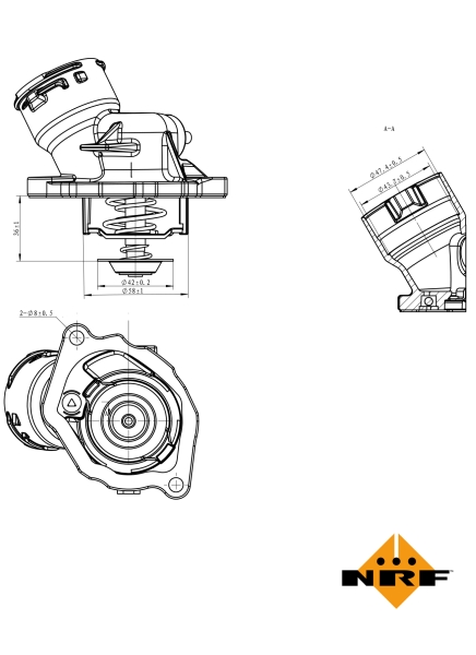 NRF Thermostaat 725023