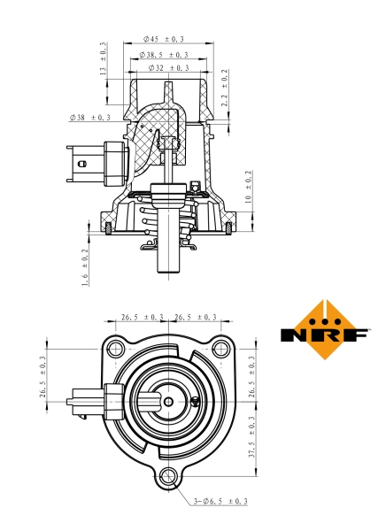 NRF Thermostaat 725024