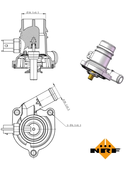 NRF Thermostaat 725025