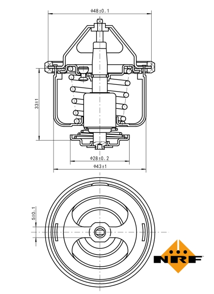 NRF Thermostaat 725026