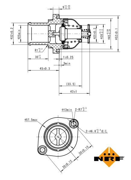 NRF Thermostaat 725035