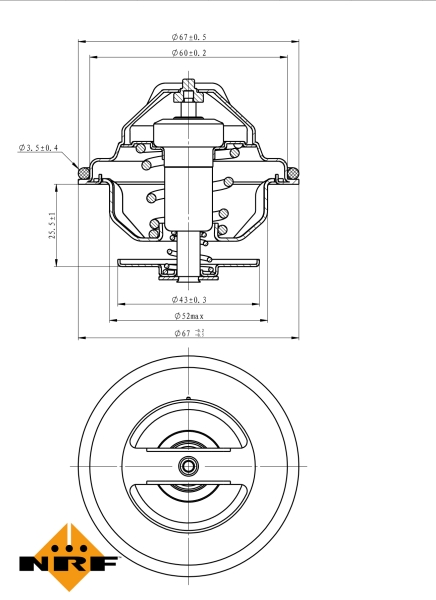 NRF Thermostaat 725047