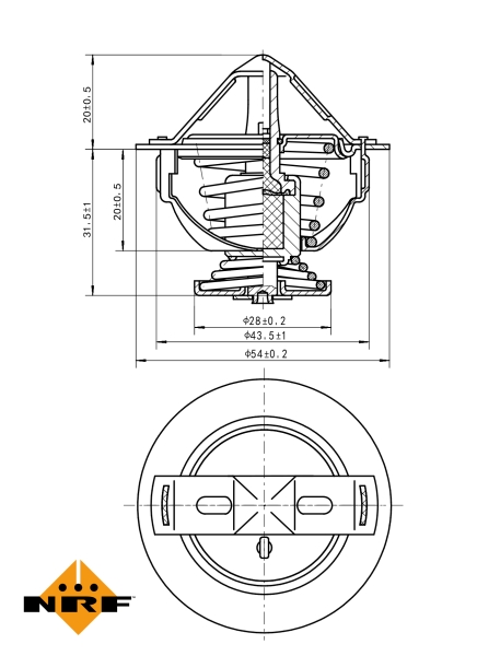 NRF Thermostaat 725060