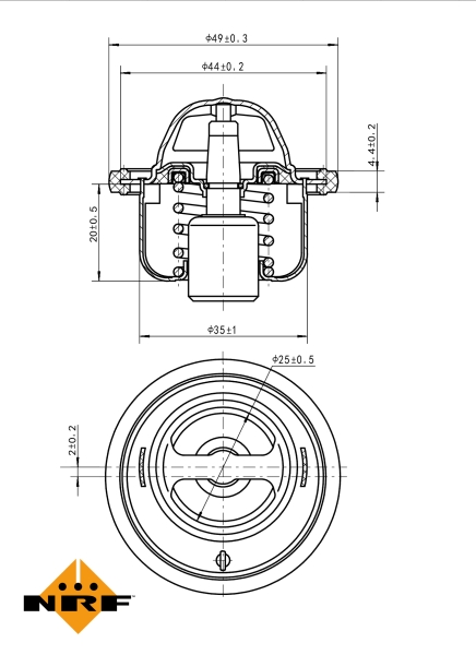 NRF Thermostaat 725061