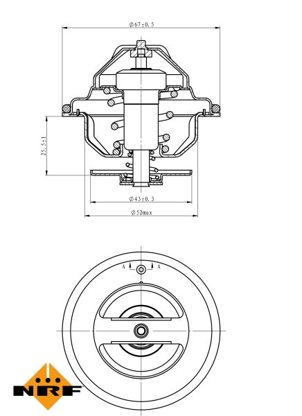 NRF Thermostaat 725067