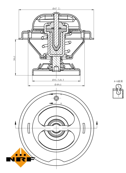 NRF Thermostaat 725068