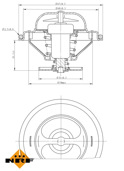 NRF Thermostaat 725070