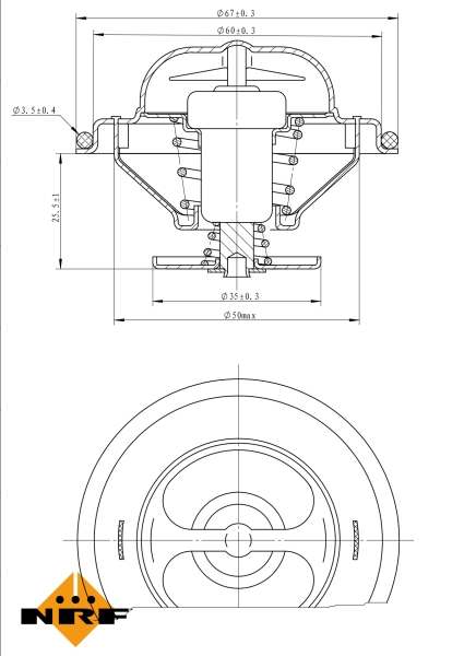 NRF Thermostaat 725071