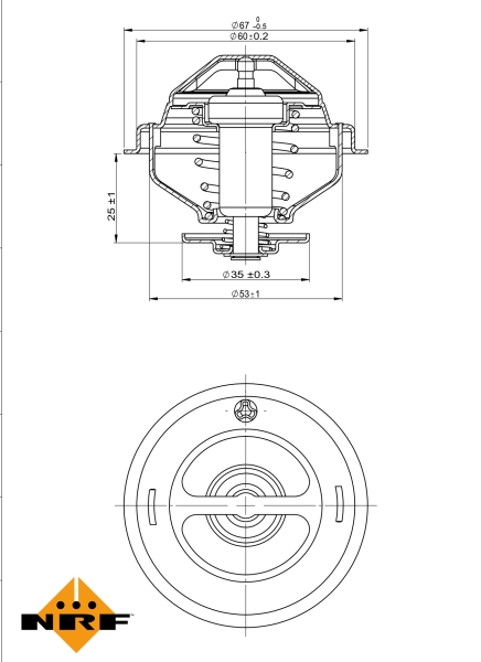 NRF Thermostaat 725075