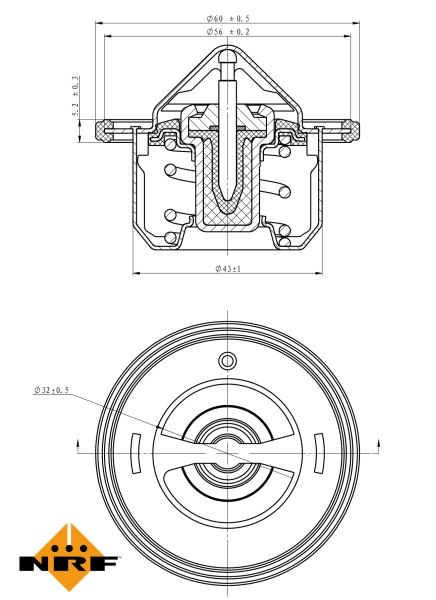 NRF Thermostaat 725080