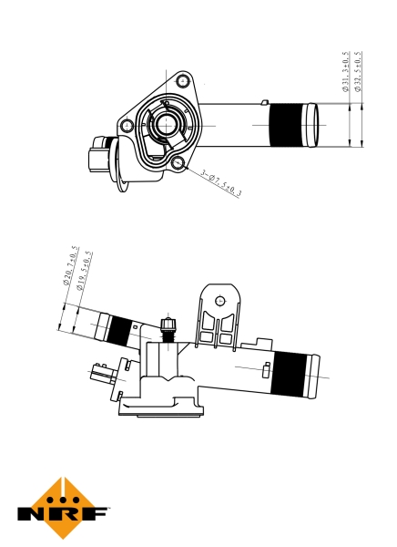 NRF Thermostaat 725082