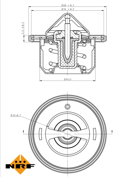 NRF Thermostaat 725084