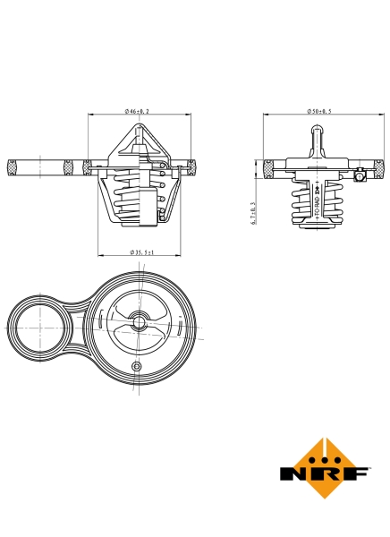 NRF Thermostaat 725094