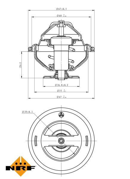 NRF Thermostaat 725098