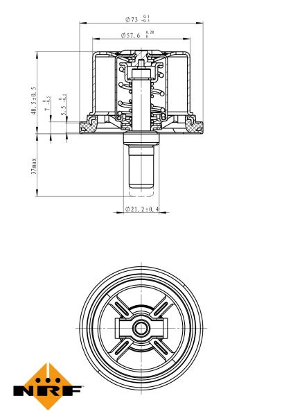 NRF Thermostaat 725099