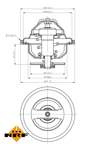 NRF Thermostaat 725101