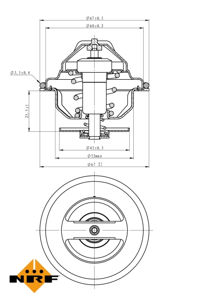 NRF Thermostaat 725103