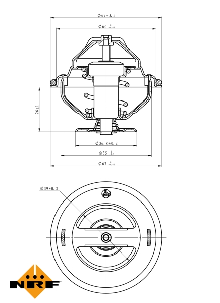 NRF Thermostaat 725105