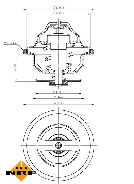 NRF Thermostaat 725106